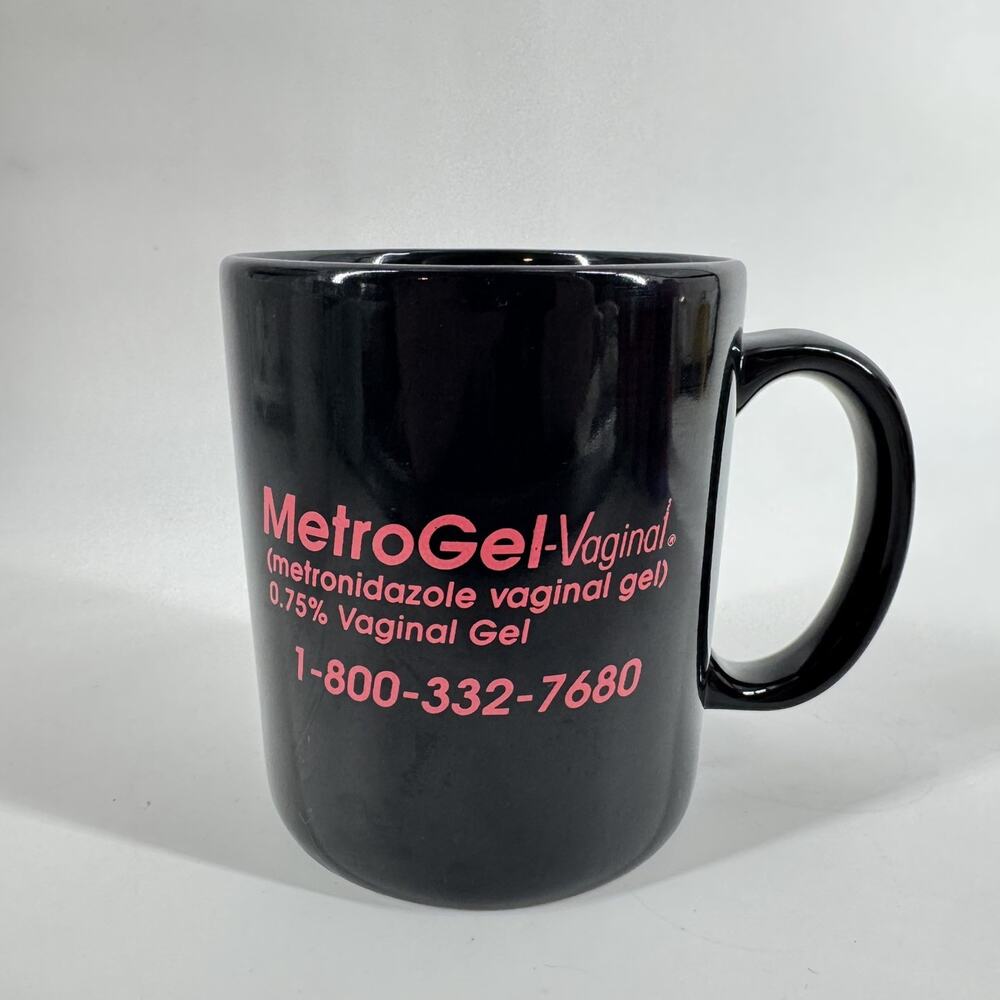 MetroGel Black Mug Pharmaceutical Doctor Medical Advertising Drug Rep